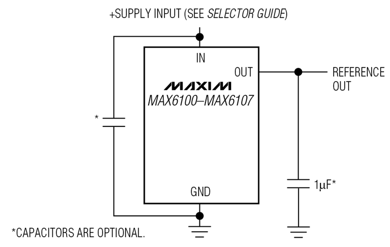 MAX6105 LowCost, Micropower, LowDropout, HighOutputCurrent, SOT23