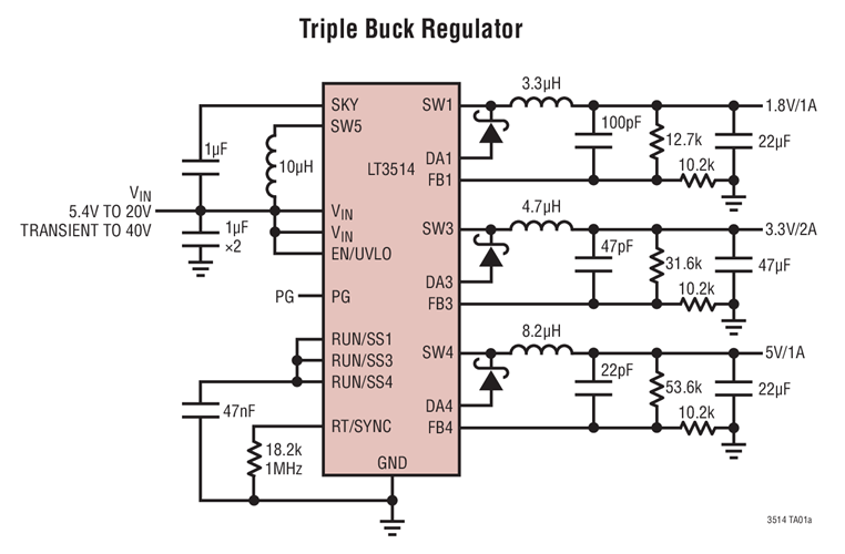 Lt3514 Datasheet And Product Info Analog Devices