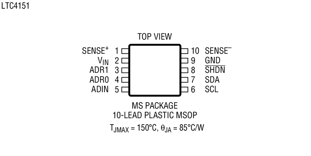 LTC4151 Datasheet and Product Info | Analog Devices