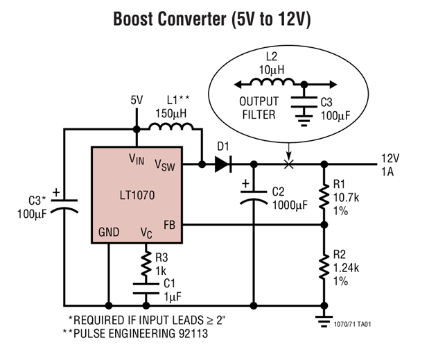 LT1070 Datasheet and Product Info | Analog Devices