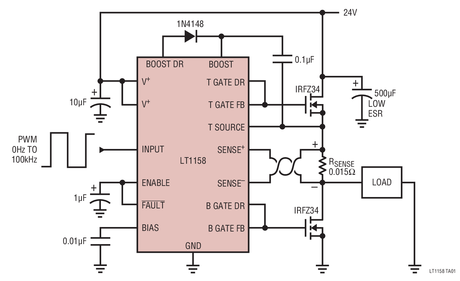 LT1158 Datasheet and Product Info | Analog Devices
