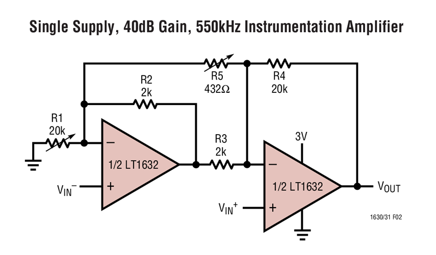 LT1632 Datasheet and Product Info | Analog Devices