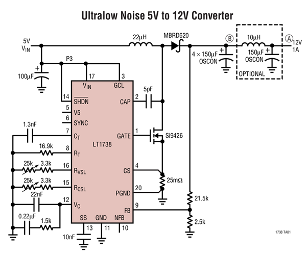 LT1738 Datasheet and Product Info | Analog Devices