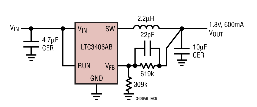 LTC3406AB Datasheet and Product Info | Analog Devices