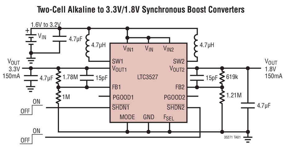 LTC3527 Datasheet and Product Info | Analog Devices