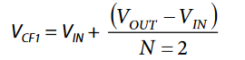 Voltage CF1 Equation.