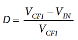 CCM Duty Cycle D Equation.