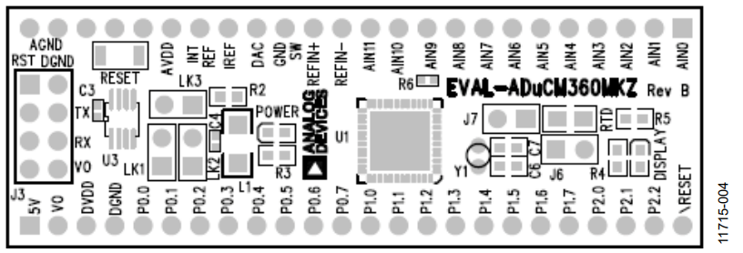 Figure 4. ADuCM360 Top Side View.