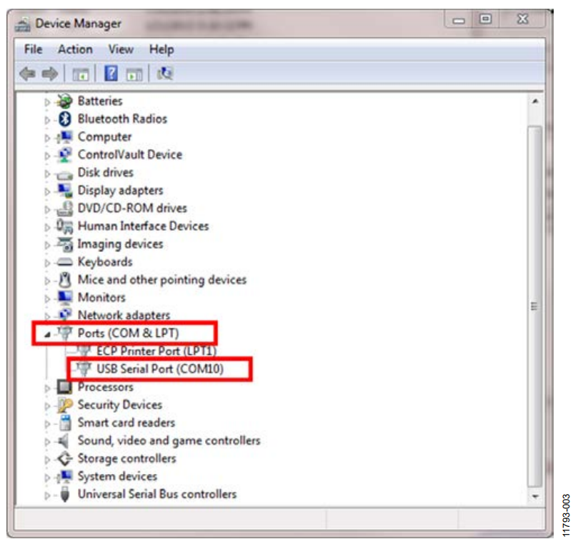 Figure 3. Device Manager Settings.