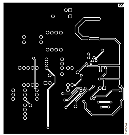Figure 4. Printed Circuit Board Layout, Solder Side 