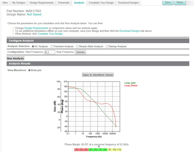 Configure the analysis type.