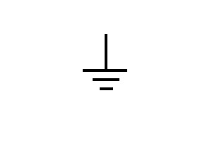 Ground schematic symbol