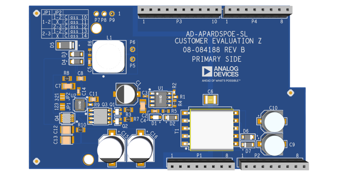 AD-APARDSPOE-SL Evaluation Board Photo Top View