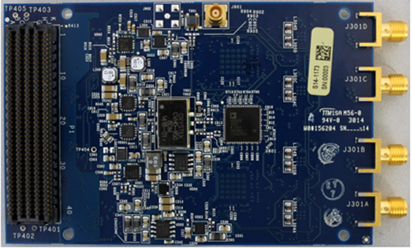 AD-FMCADC4-EBZ Evaluation Board (bottom)