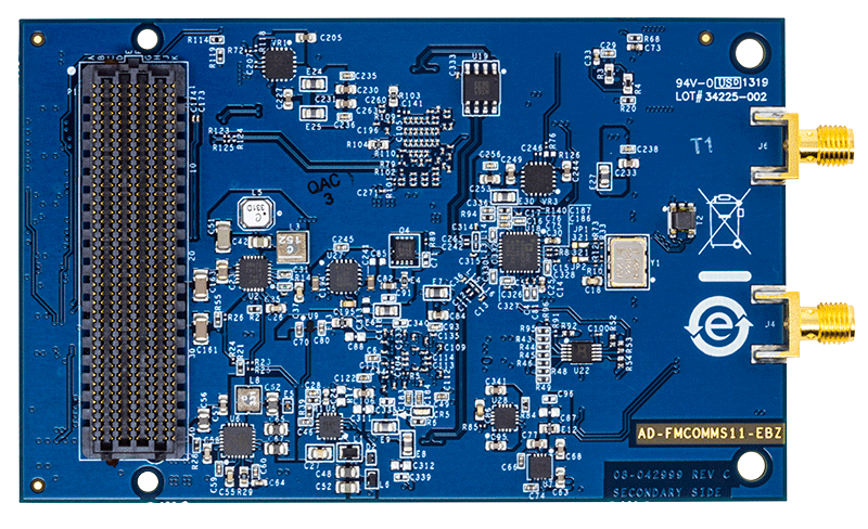 AD-FMCOMMS11-EBZ Evaluation Board - Bottom View