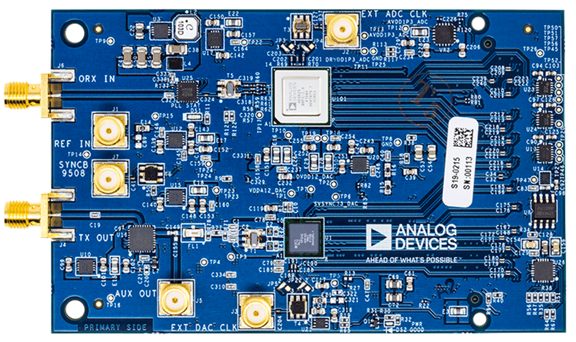 AD-FMCOMMS11-EBZ Evaluation Board - Top View