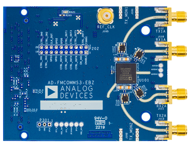AD-FMCOMMS3-EBZ Evaluation Board - Bottom View