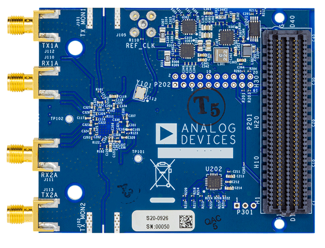 AD-FMCOMMS3-EBZ Evaluation Board - Top View