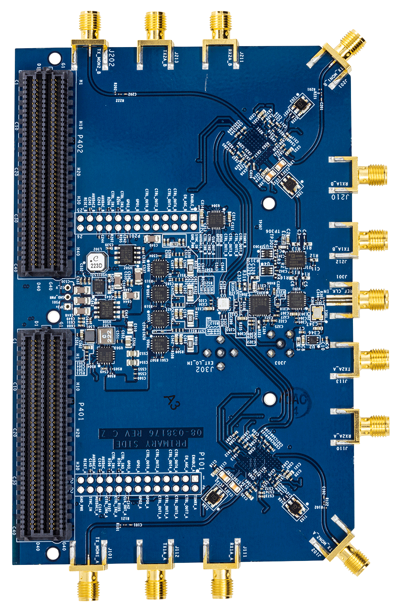 AD-FMCOMMS5-EBZ Evaluation Board - Bottom View
