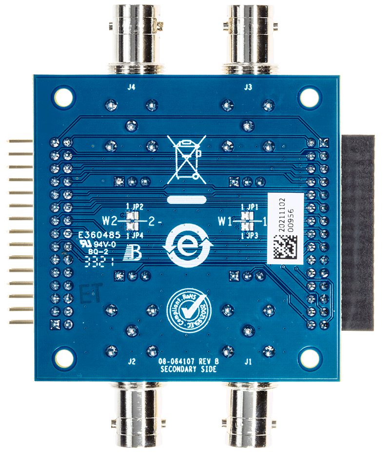AD-M2KBNC-EBZ Evaluation Board - Bottom View