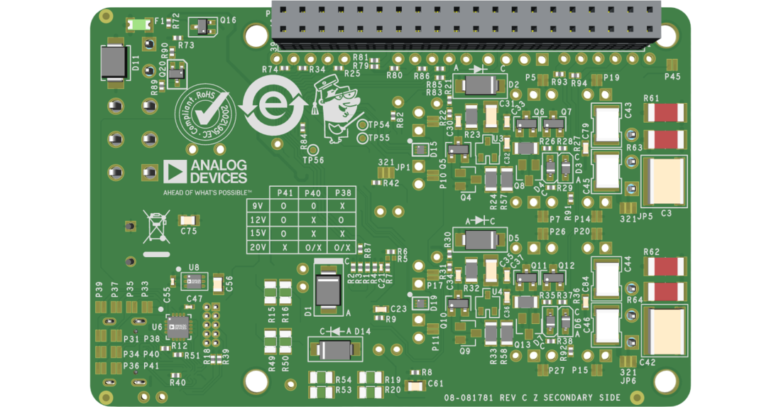 AD-RPI-T1LPSE-SL Evaluation Board Bottom View