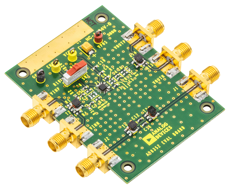 AD8352 Evaluation Board - Angle View