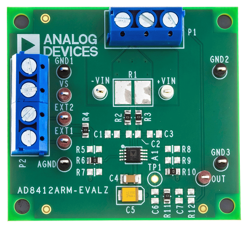 AD8412ARM-EVALZ Board Photo Top View