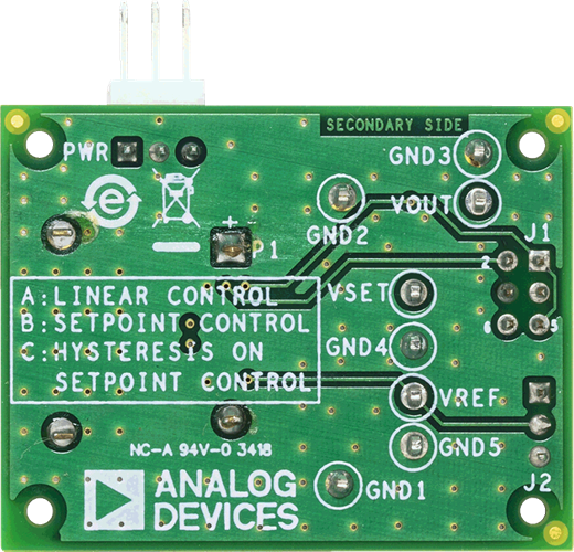 AD849x Evaluation Board - Bottom View
