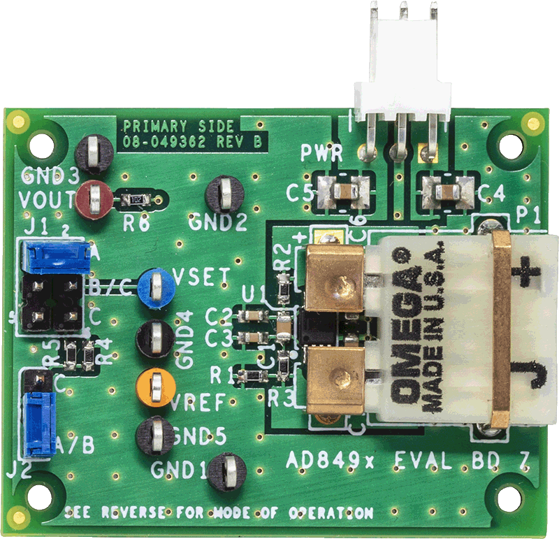 AD849x Evaluation Board - Top View