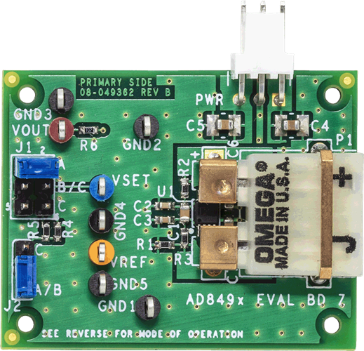 AD849x Evaluation Board - Top View