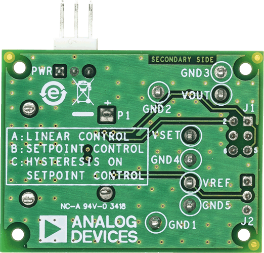 AD849x Evaluation Board - Bottom View