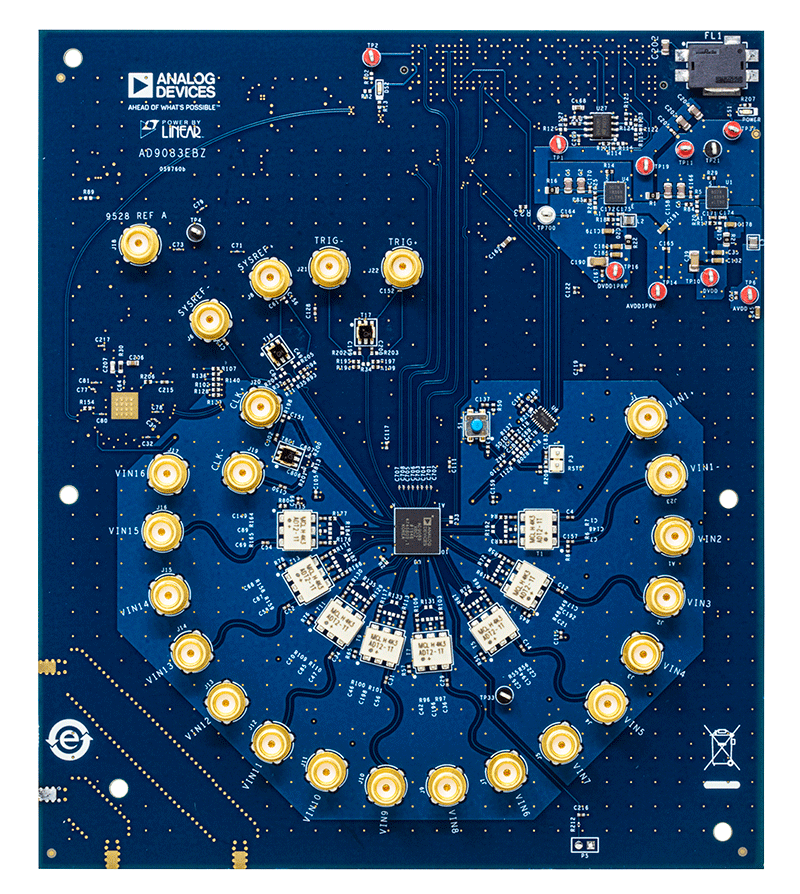AD9083 Evaluation Board - Top View
