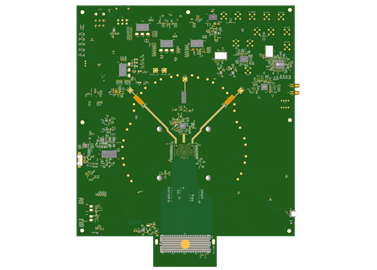 AD9088-FMCC-EBZ Evaluation Board Bottom View
