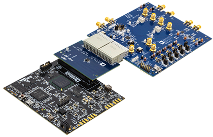 AD911x Evaluation Board Kit - Angle View
