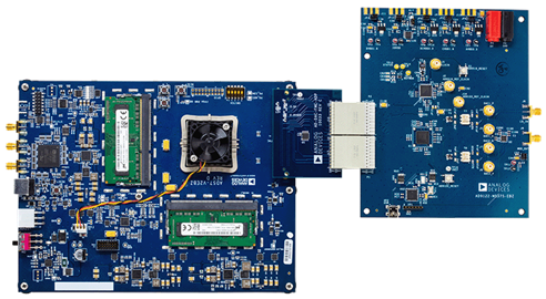AD9122-M5375-EBZ Kit with ADS7-V2EBZ - Top View