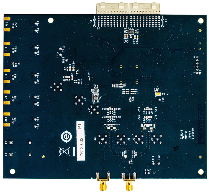 AD9125-M5375-EBZ Evaluation Board - Bottom View