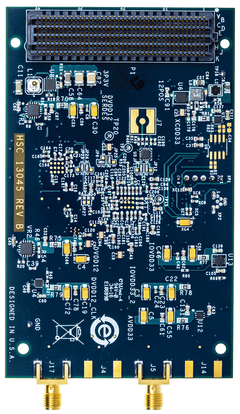 AD9135-FMC-EBZ Evaluation Board - Bottom View