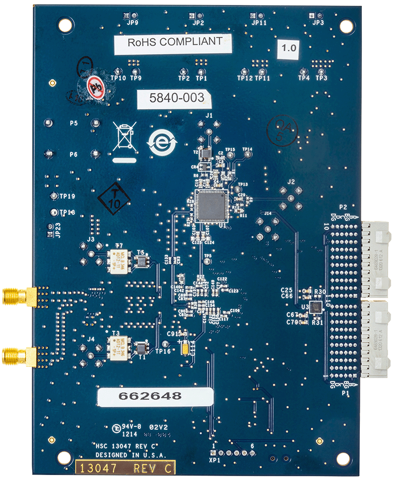 AD9142A-M5372-EBZ Evaluation Board - Bottom View
