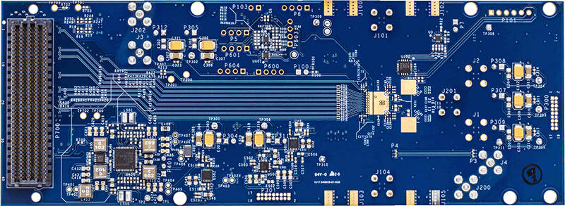 AD9208-3000 Evaluation Board - Bottom View
