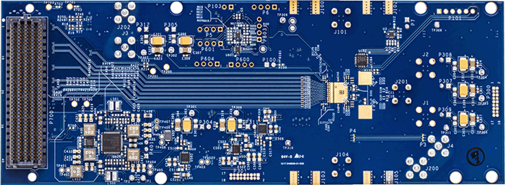 AD9208-3000 Evaluation Board - Bottom View