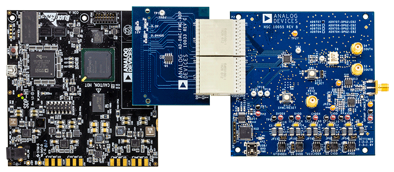 AD970x Evaluation Board - Top View