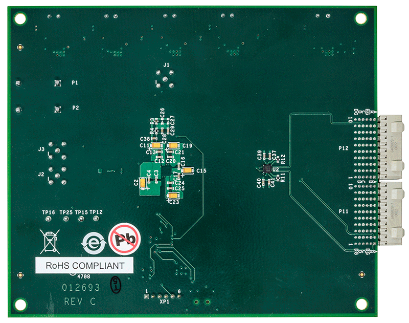 AD9736-DPG2-EBZ Evaluation Board - Bottom View