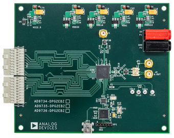 AD9736-DPG2-EBZ Evaluation Board - Top View