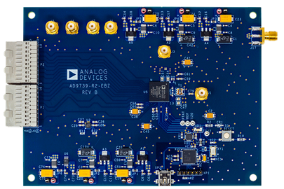 AD9739-R2-EBZ Evaluation Board - Top View
