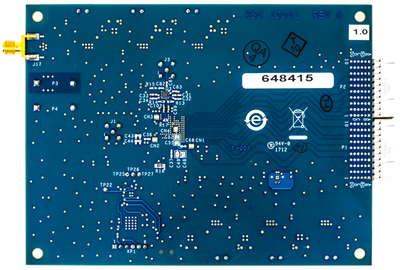 AD9739A-EBZ Evaluation Board - Bottom View