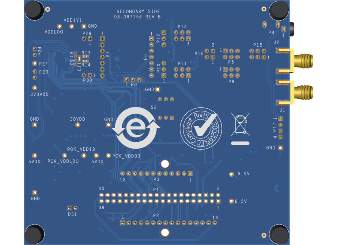 ADALM-MMSC Evaluation Board Bottom View
