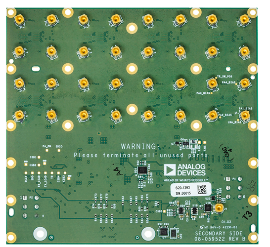 ADAR1000EVAL1Z Evaluation Board - Bottom View