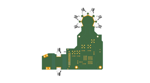 EVAL-ADGM3121 Evaluation Board Photo Bottom View