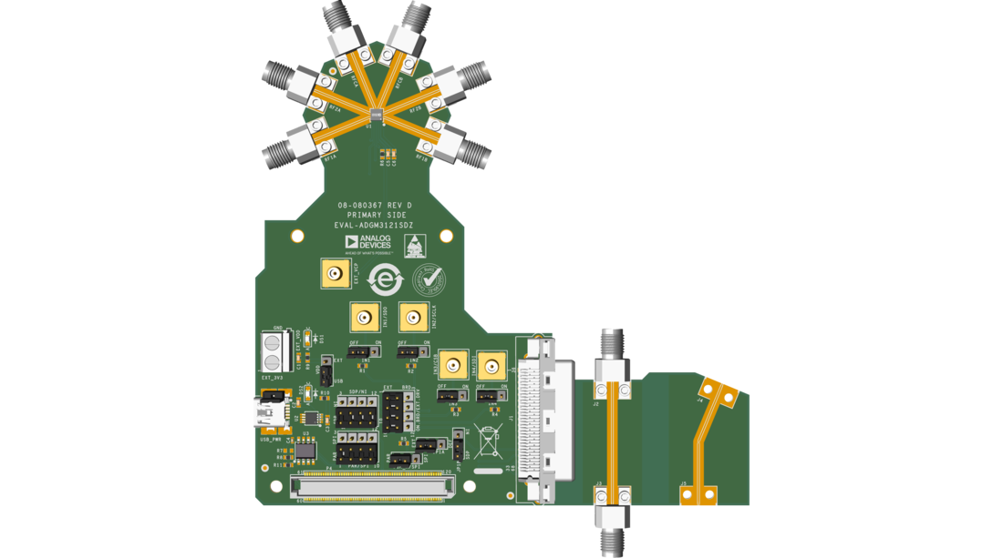 EVAL-ADGM3121 Evaluation Board Photo Top View