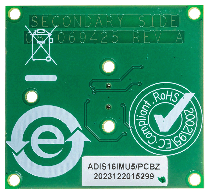 EVAL-ADIS16IMU5 Board Photo Bottom View